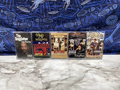 #ad Snoop Dogg Cassette Tape Lot Doggystyle Doggfather Top Dogg Original Release ￼ $99.99