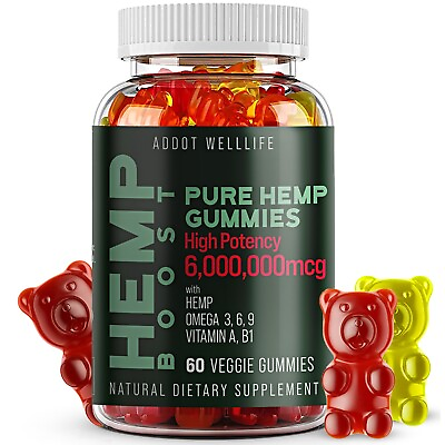 #ad #ad Natural Gummies Bears Calm Sleep Stress Anxiety Pain Muscle Relax $16.99