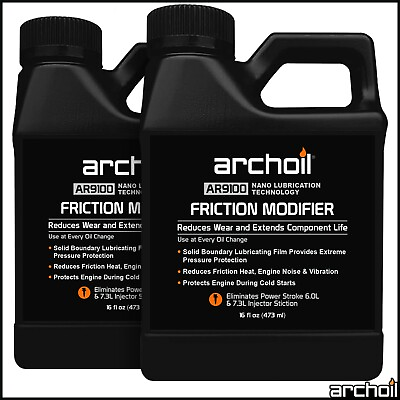 #ad Archoil AR9100 Friction Modifier VALUE PACK 2 x 16oz AR9100 PowerStroke Fix $79.90