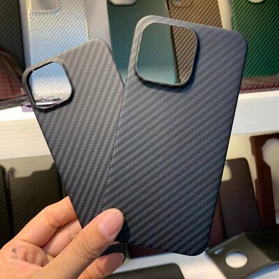 #ad Aramid Carbon Fiber Ultra Slim Shockproof Case Cover for iPhone 13 14 15 Pro Max $35.99