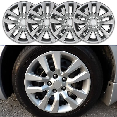 For 2002 2018 Nissan Altima 16quot; Steel Wheel Silver Covers Hub Caps 4PC Set $59.99