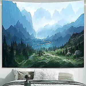 #ad Forest Tapestry Foggy Mountains Wall Tapestry for 36quot;x48quot; Forest Mountain $20.23