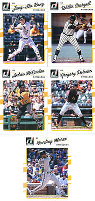 2017 Donruss Baseball Team Set Pittsburgh Pirates 5 Cards #ad $3.95