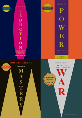 #ad Robert Greene 4 Book Set Concise 48 Laws of Power Mastery Art Of SeductionWAR $21.25