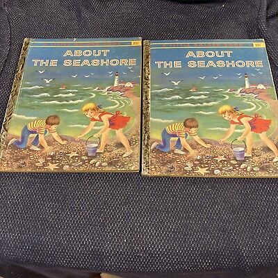 #ad Little Golden Book: About the Seashore by Kathleen N. Daly Vtg 1957 1st ed. quot;Aquot; $12.99