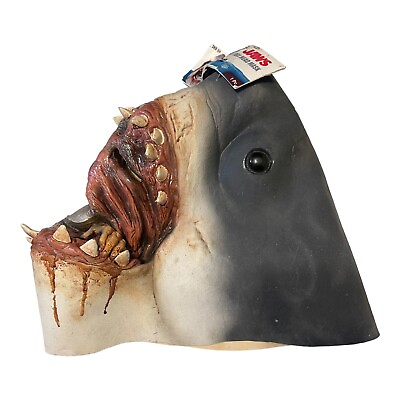 #ad Jaws Mask Bruce Shark Movie Great White Killer Scary Horror Teeth Week Halloween $55.94