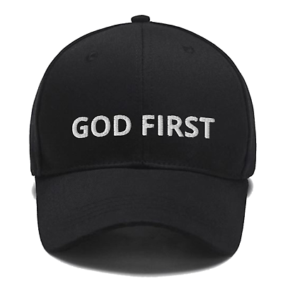 #ad God First Embroidered Dad Hat Friend Brother Custom Hat Trucker Cap Dad Hat $20.99