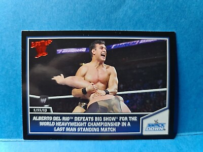 #ad ALBERTO DEL RIO amp; BIG S.🏆2013 Topps #79 BEST OF WWE Wrestling Card 🏆FREE POST AU $9.99