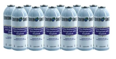 #ad Enviro Safe Auto R134a Replacement Refrigerant with Stop Leak case of 12 $111.00