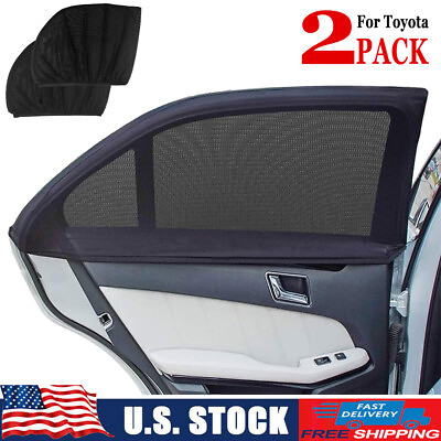Car Window Shades for Baby 2 Pack Sun Shade Mesh Car Rear Side Window For Toyota $13.80
