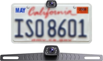 #ad Easy Mount HD Car Backup Camera 6 Auto LED Lights Night Vision IP69 Waterproof $66.56