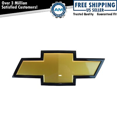 #ad OEM 22829421 Grille Mounted Gold amp; Black Bowtie Emblem For Chevy $80.28