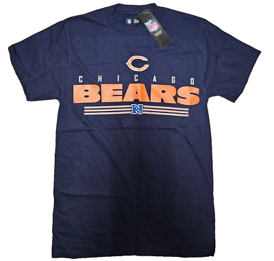 #ad NFL Team Apparel Mens Tshirt Chicago Bears Classic Logo Blue Size S Small $24.99