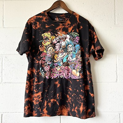 #ad Adult Swim Rick And Morty Bleached Graphic Short Sleeve T Shirt Men#x27;s XL $35.00