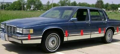 #ad 1991 1993 Cadillac Fleetwood 2Dr Coupe Rocker Panel Trim Cover FL 5 3 4quot; 14Pc $284.99