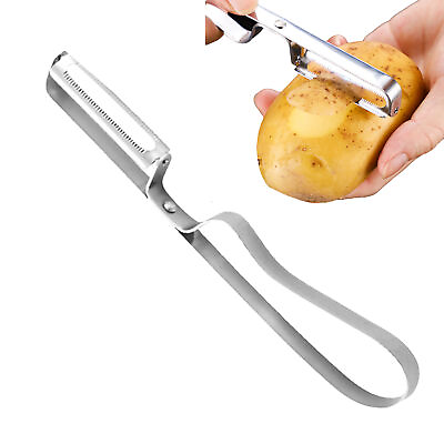 #ad Kitchen Peeler Stainless Steel Handheld Potato Metal Veggie Fruit Peeler Tools $8.37