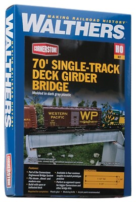 #ad Walthers HO Scale New 2024 30#x27; Single Track Railroad Deck kit 933 4505 $17.23