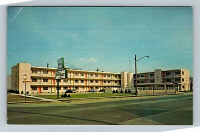 #ad Springfield IL Travel Lodge Street View Swimming Pool Illinois Vintage Postcard $7.99