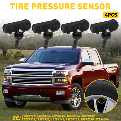 #ad For Cadillac CTS Chevrolet Escalade Equinox 4pcs Tire Sensor Pressure System $24.09