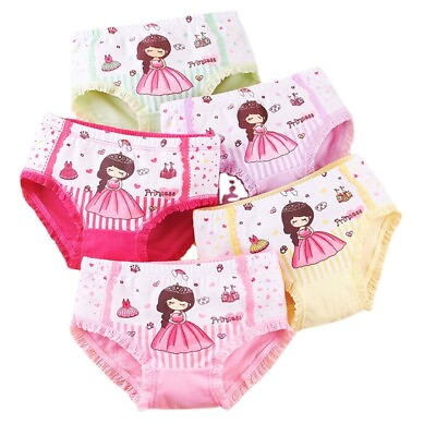 #ad Baby 5 Pack Panties Soft Knickers Cotton Underwear Little Girls Briefs 2 12 Yrs $13.29