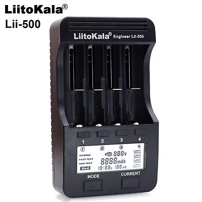 #ad LiitoKala Lii 500 Smart Battery Charger LCD Display for Li ion NiCd Battery O7N9 $19.47
