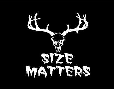 #ad #ad Deer Skull Decal Rack Size Matters car truck window vinyl sticker graphic $4.92
