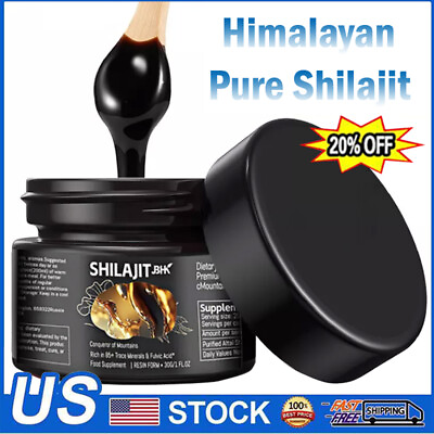 Himalayan Pure 100% Shilajit Soft Resin Organic Extremely Potent Fulvic Acid $12.99