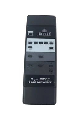 #ad Runco OEM Super IDTV II Scan Converter Remote Control Tested $20.19
