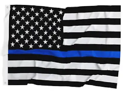 3#x27;x5#x27; Thin Blue Line Police Lives Matter Law Enforcement American USA US Flag $3.77