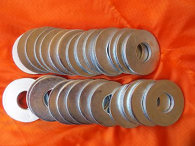 #ad 30 pieces of 2.28 inch diameter Bright Steel Washer about .944 inside diameter $16.00