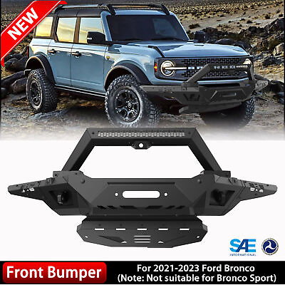 #ad #ad Upgrade Front BumperSide WingBull BarSkid Plate Kit For 2021 2023 Ford Bronco $490.96