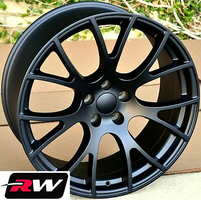 #ad 20quot; for Dodge Challenger Hellcat style Wheels Matte Black Staggered Rims $1169.00
