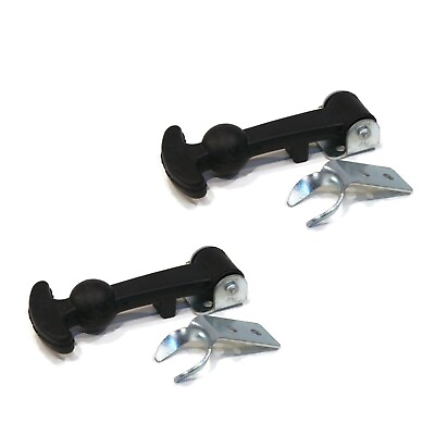 #ad Pack of 2 Hood Hold Down Latch Kit with Steel Mount amp; Rubber Easy Grip Handle $11.49