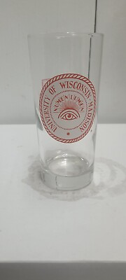 #ad Wisconsin Badgers Numen Lumen Vintage Drink Glass $11.99