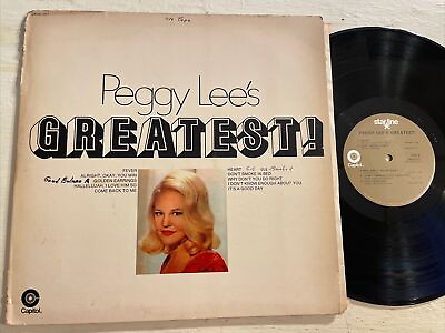 #ad Peggy Lee’s Greatest Hits LP Capitol Star Line EX $11.99