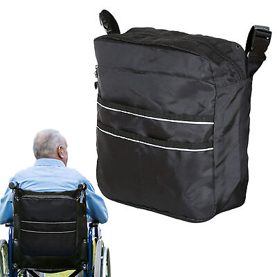 #ad Outdoor Wheelchair Side Pocket Organizer Holder Pouch Armrest Storage Bag $16.59