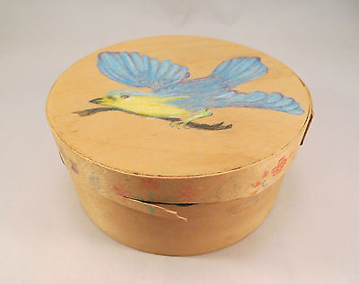 #ad Shabby Chic Wood Box Painted Bird amp; Flowers $1.99