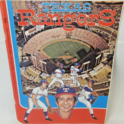 #ad VTG Texas Rangers Baseball 1974 Souvenir Program and Scorecard Billy Martin NICE $12.95