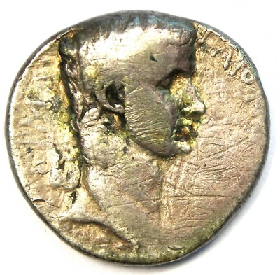 Caligula and Agrippina Sr AR Tetradrachm Silver Coin Antioch Fine Rare $997.50