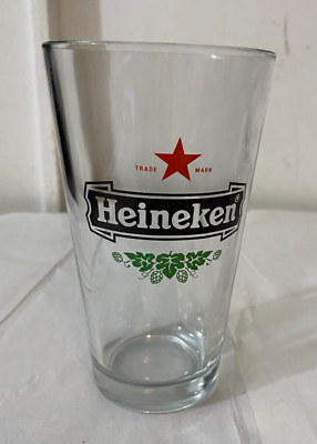 #ad Authentic Heineken With Red Trade Mark Star Beer Pint Glass $8.00