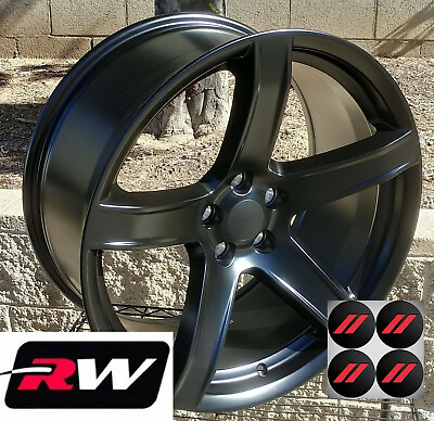 #ad 22 x 9.5quot;Hellcat 5 HC2 SRT Style Wheels Matte Black fit Dodge Charger $1419.00