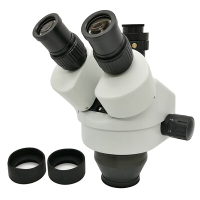 #ad 7X 45X Trinocular Zoom Stereo Microscope Head with 0.5X C Mount Lens Simul focal $199.00