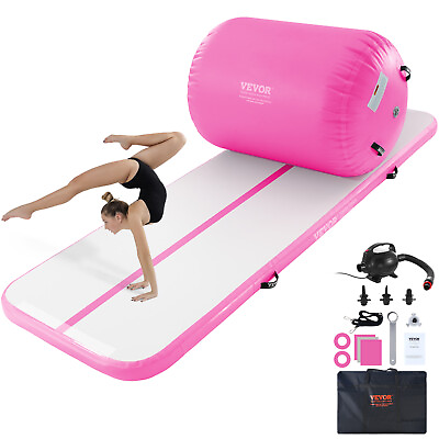#ad VEVOR 2 PCS Air Track Set Inflatable Tumbling Gymnastics Gym Mat with Pump $145.99
