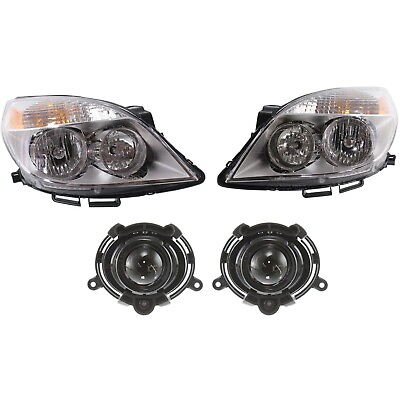 #ad Headlight Kit For 2007 2009 Saturn Aura Driver and Passenger Side Clear Lens $236.51