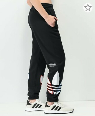 NWT Adidas Tricolor Trefoil Black women#x27;s Sweatpants size X small #ad $69.50