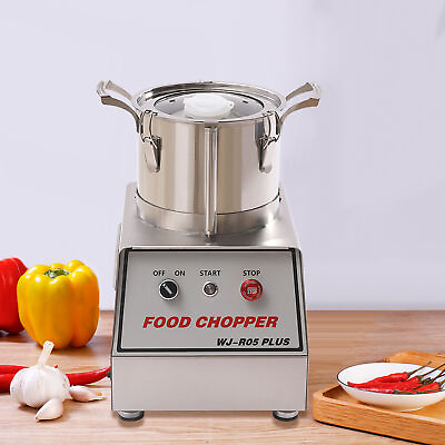 Large Commercial Stainless Food Processor Electric Food Grinder Chopper 5L 550W #ad $394.25