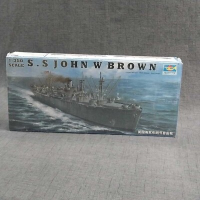 #ad TRUMPETER S.S. JOHN BROWN 9Liberty Ship Model Kit 1 350 NEW Factory Sealed $49.95
