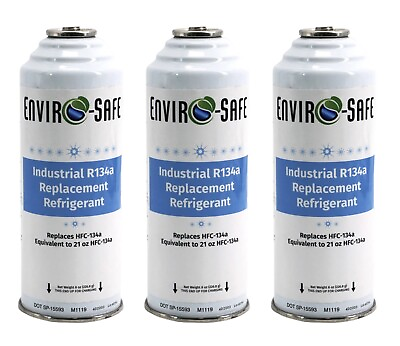#ad R 134a Refrigerant Replacement Cans Coldest Refrigerant for Auto 3 Pack $42.00