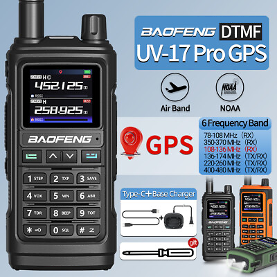 #ad Baofeng UV 17 Pro GPS Air Band Walkie Talkie Long Range NOAA Ham Two Way Radio $46.59