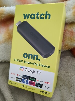 #ad Onn Watch Android TV 2K FHD Full HD Streaming Stick Google TV Android Brand New $23.99